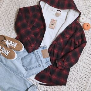 Women’s Sherpa Lined Hooded Flannel